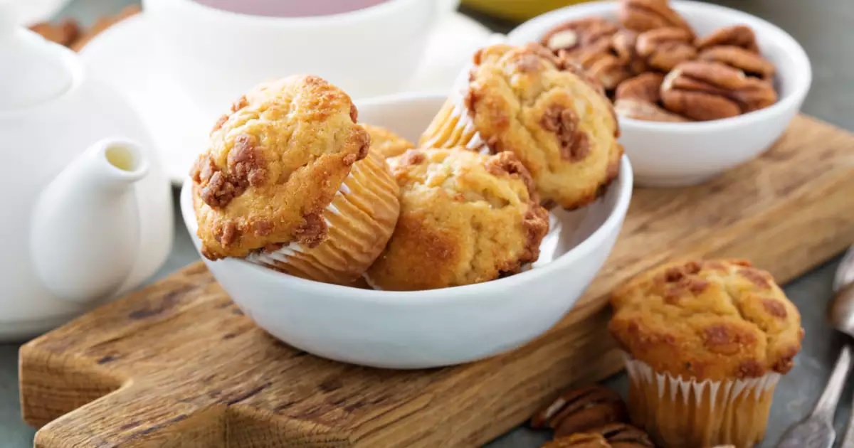 Muffins santé à l’érable, aux bananes et aux noix