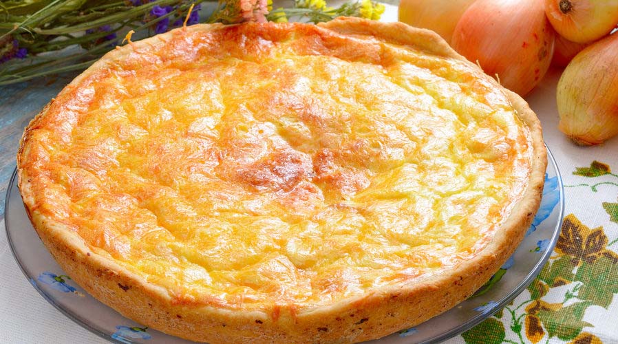 Tarte à l’oignon et au fromage blanc