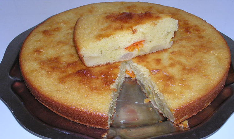 Gâteau poire et abricot