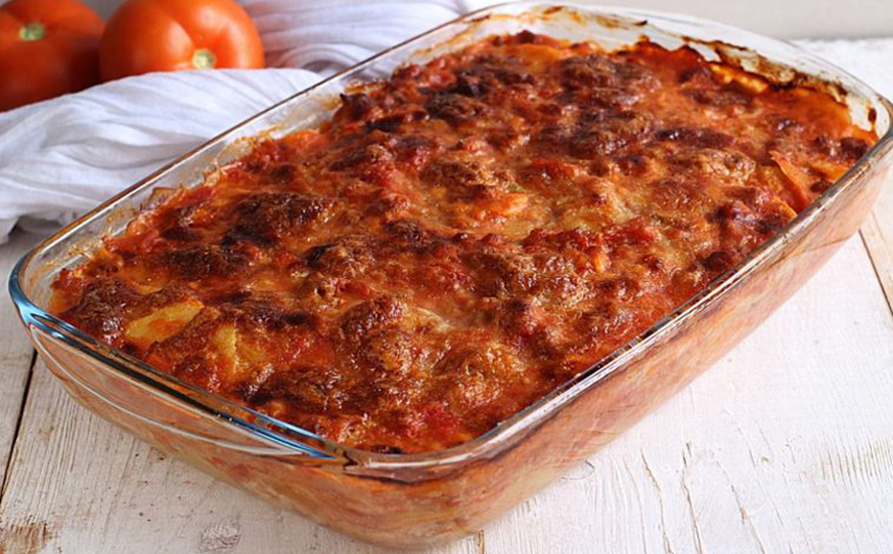 Lasagnes aux pommes de terre Un plat avec une saveur forte