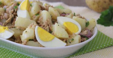 Salade de pommes de terre au thon et aux œufs
