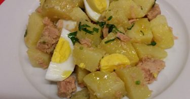 Salade de pommes de terre au thon et œufs