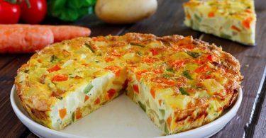 Recette omelette de légumes au four facile