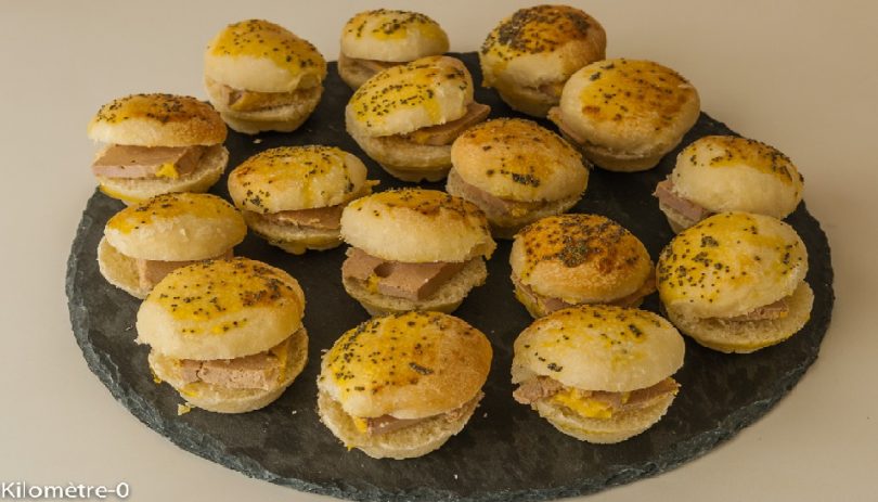 Minis hamburgers au foie gras un apéritif maison