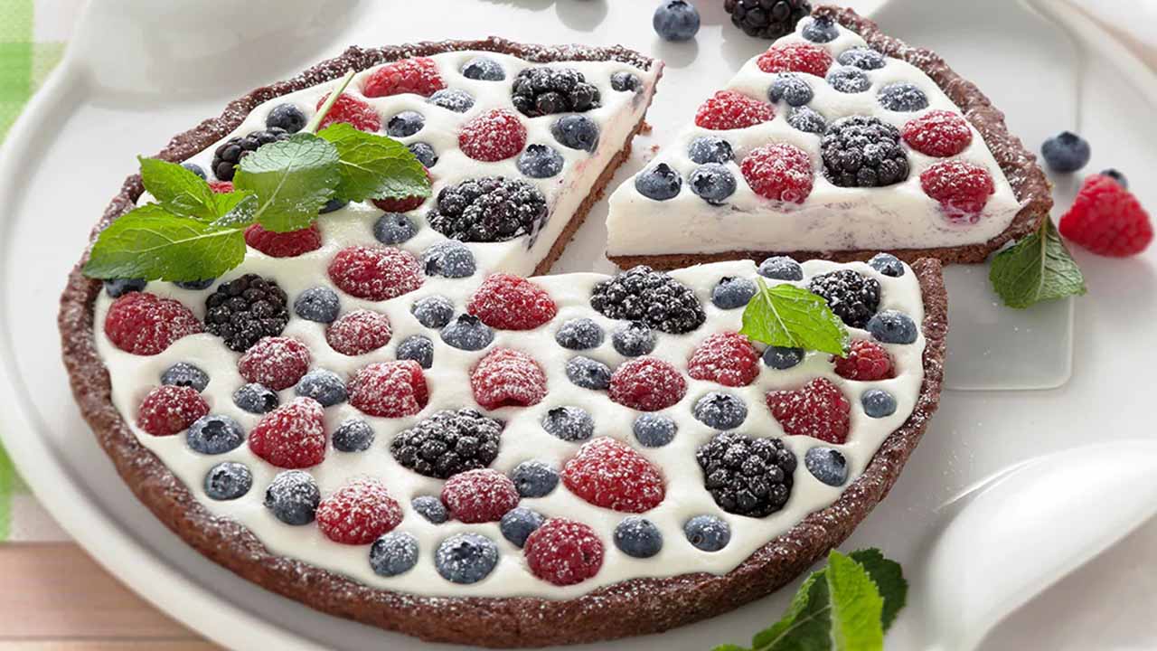 Tarte aux fruits de forêt sans cuisson