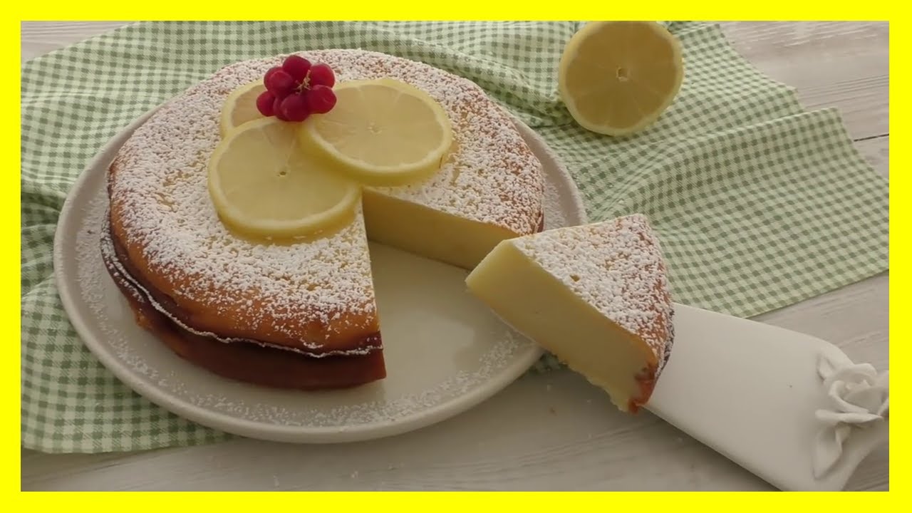 Gateau au citron, sans farine, levure, beurre