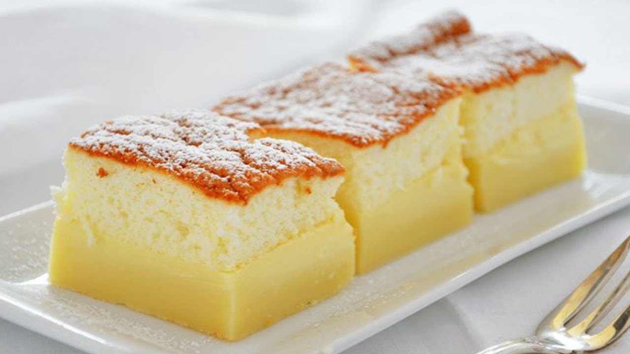 Gâteau magique au citron délicieusement fondant