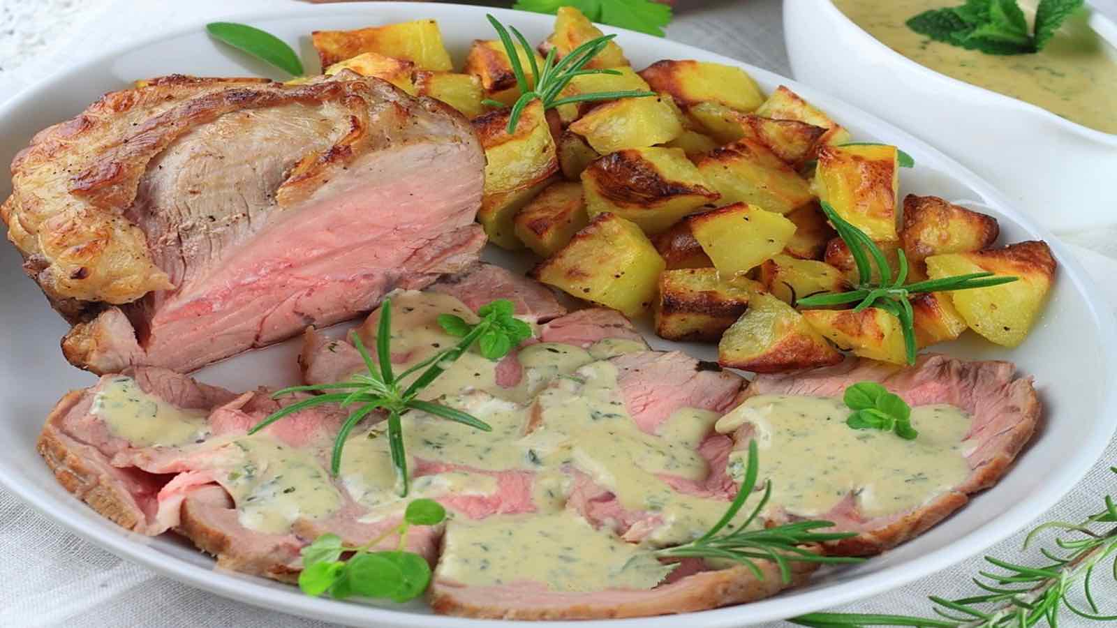 Rôti de veau à la crème de moutarde recette facile